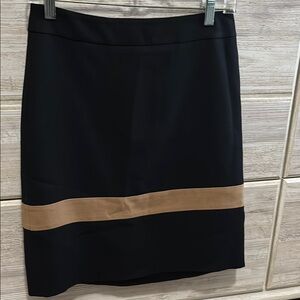 Kate Spade Black and Tan Pencil Skirt Knee-Length Workwear